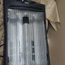 BLACK+DECKER Infrared Radiant Quartz Tower Heater, 1500W Space Heater with Adjustable Thermostat, Portable Heater with 2 Settings, Personal Heater for Home and Office, BHTI06, Black