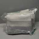 OIAHOMY Storage Basket, Woven Baskets for Storage, Cotton Rope Basket for toys,Towel Baskets for Bathroom - Pack of 3, Gradient Gray (3 pcs-13x9.9x8.7)