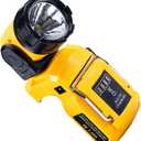 Flashlight LED Work Light for Dewalt 10.8V-12V Rechargeable Rotatable Torch Lamps Outdoor LED Work Light for Dewalt 12V MAX Li-ion battery DCB124 DCB120 DCB123 DCB127(Tool Only)