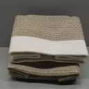 Storage Basket for Organizing, Woven Baskets for Storage, Rectangle Decorative Baskets for Shleves, Closet, Toys, Books, Nursery Organizer Bins - Pack of 3 (Brown & White, 13"x9.85"x8.7")