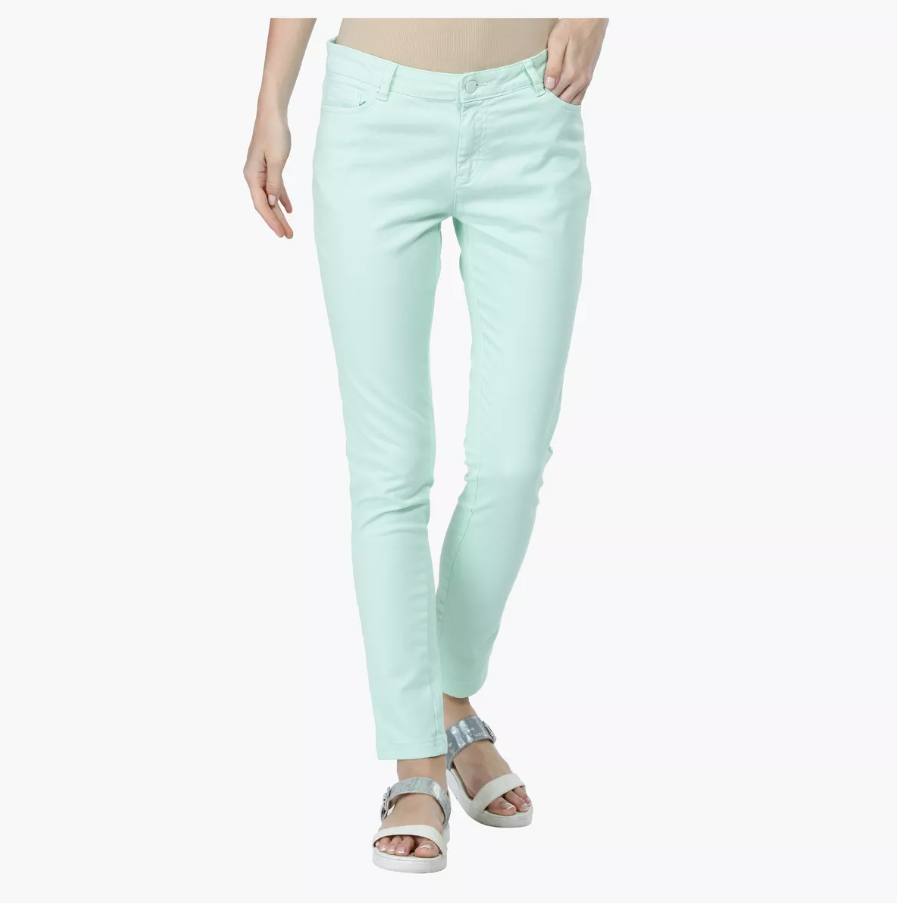 Zara Trafaluc Core Mint Jeans Wo Size 4