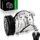 Air Conditioner AC Compressor with A/C Clutch Compatible with 2002-2006 Camry & 2001-2007 Highlander & 2002-2008 Solara 2.4L Replace 19193595 7512113 8831006090