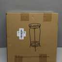 Plant Stand Indoor OutdoorTall Black Metal Rustproof Stable Plant Stands 2 Tier 27.1 inch Multiple Plant Rack Holder Rack Flower Pot Stand Heavy Duty Plant Shelf