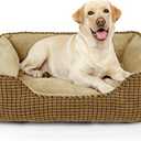 MIXJOY X-Large Dog Bed for Large Dogs - Rectangle, Washable, Orthopedic, Soft Calming Sleeping Puppy Bed - Durable Pet Cuddler with Anti-Slip Bottom - XL (35"x25"x9")