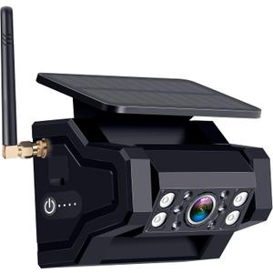 Magnetic Solar Backup Camera Portable - Easy Install Night Vision Waterproof for Pemacom P15 System