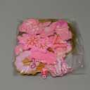 Zhanmai 24 Pcs Christmas Pink Ornaments Christmas Tree Hot Pink Decorations Cute Xmas Hanging Ornaments Traditional Xmas Tree Party Decors