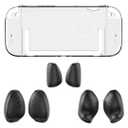 PC Hard Case with Ergonomic Grip for Switch2 (Clear Black Grip)