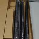 PIPE DECOR 1" x 30" Black Steel Plumbing Pipe, 4-Pack, Pre Cut Connector, Industrial Steel Grey Fits Standard One Inch Threaded Black Malleable Iron Fittings, Build Vintage DIY Furniture