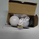 SCOPOW 2Packs E26 Rechargeable Light Bulbs with Remote Control, 5W 350lm Magnetically Battery Operated Light Bulbs 2000mAh, 3 Color Temperature, Timer, Dimmer for Non-Hardwired Lamp