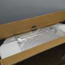 Extra Large Stainless Steel Cat Litter Box, 27.5" L x 19.7" W x 12" H XXXL Semi Enclosed Removable Metal Litter Tray with High Sided Enclosure, Scoop, Anti-Leakage, Non-Sticky, Easy Cleaning