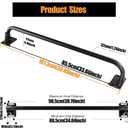 Wall Mounted Pull Up Bar, Carbon Steel Doorway Chin Up Bar for Home Gym,   Overall length is 1013mm / 39.9in