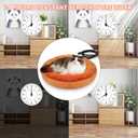 AUPETEK Heated Cat Beds for Indoor Cats Warming Cat Beds Super Soft Machine Washable Thermo Kitty Electric Heating Bed 19 Inches Round