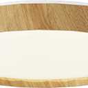 ANYLOVE 19 inch LED Flush Mount Ceiling Light Fixture,3000K 4000K 5000K Adjustable Ceiling Lights, Farmhouse Oak Wood Grain Ceiling Light for Bedroom Hallway Bathroom Kitchen