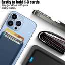 iLodn Magnetic Wallet Compatible with MagSafe for iPhone 17 16 15 14 13 12 Pro Max Air Plus Model, Mag 3 Safe Card Holder Stick on Accessories for Apple Cell Phone & Case, Black&Baby Pink