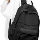 VGCUB Black School Backpacks Travel Book Bag Waterproof Work Light Aesthetic College Backpack for School Girls Boys Teens Mochilas Escolares Para Niñas Casual Daypack for Women Men