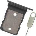 PHONSUN Replacement Single SIM Card Tray Holder for 6.4" Google Pixel 6 5G (Stormy Black)