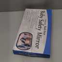 Baby Car Mirror, Safety Car Seat Mirror for Rear Facing Infant, Clear Wide View, 360Rotation, Easily Observe the Baby Move, Secure, Shatterproof, Crash Tested and Certified (Black)