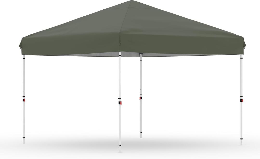 GAOMON 10x10 1-Person Setup Pop Up Canopy Tent, Instant Portable Commercial Canopy Tent,Easy Outdoor Sun Shade for Events, Parties, Camping,White