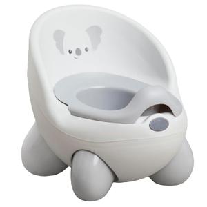 Infantino Potty Pals Potty Seat - Potty Training Toilet, Removable Bowl with Splashguard, Slip Resistant Feet, Gray Koala