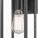 Bestshared Dusk to Dawn Sensor Outdoor Wall Lantern, Wall Sconce, Exterior Wall Lights, Wall Mount Lighting Fixture in Black Finish