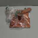 Yarn Holder for Crocheting and Knitting, 2-Spindles Magnetic Wooden Yarn Spinner Spool Rack with Phone Stand and Crochet Accessories Storage Cylinder, Gifts for Crochet Lovers(Color:Brown)