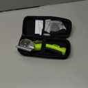 Cordless Electric Scissors: 4V Rechargeable Rotary Cardboard Cutter, 3000mAh Battery, with LED Light & Safety Lock, 2 Blades, Electric Box Cutter for Fabric Carpet Carton Plastic Leather Cloth (Green)