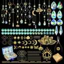 Beanewone DIY Suncatchers, 300pcs Sun Catchers Making Supplies Kit Art and Crafts for Indoor Window Home Wedding Garden Christmas Decor