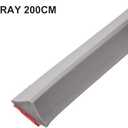 Bathroom Water Barrier Strip, Silicone Shower Threshold Seal Flexible Dry Wet Separation For Curbless Showers Kitchen (gray 200cm)