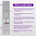 Universal Remote Control for TVs, DVD/Blu-Ray Player, Streaming Players, Soundbar Speaker, Cable Box, Satellite-Easy Paired 8 in 1 Universal Remote with Backlit Buttons