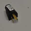 Leviton 2-Pole, 3 Wire Grounding Plug, 3W101-E, Black
