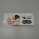 Sleep Eye Mask Weighted for Side Sleeper Men Women,3D Contoured Sleeping Mask with Adjustable Strap No Eye Pressure 100% Blockout Soft Comfortable Eye Cover for Travel,Nap,Meditating,Black