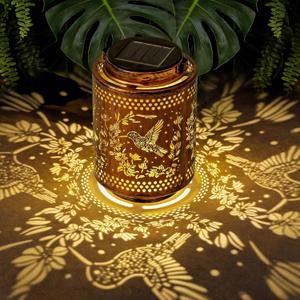 Hummingbird Solar Lanterns, Birthday Gifts for Women Mom Grandma, Outdoor Waterproof Hanging Garden Decor for Patio, Yard