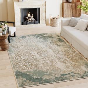 H.VERSAILTEX Washable Area Rugs Authentic Bohemian Vintage Rug, Handwoven Antique-Inspired Luxurious Carpet for Eclectic Home Decor Moroccan Rug Office Rug, Chandra - 3x5 Feet