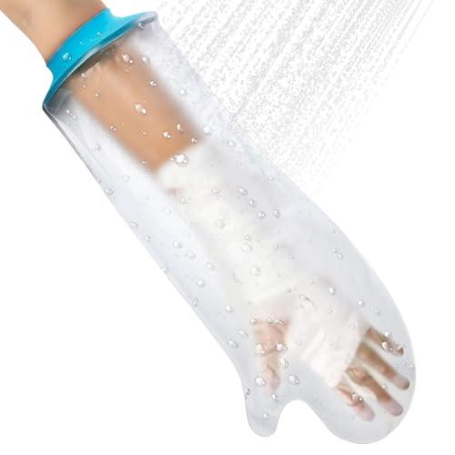Cast Covers for Shower Arm Waterproof Adult,Soft Comfortable Cast Protector for Broken Arm, Wrist, Hand, Reusable Sleeve Bags for Bandage & Wound Care, Keep Wound Dry Post-Surgery Gift(Half Arm)
