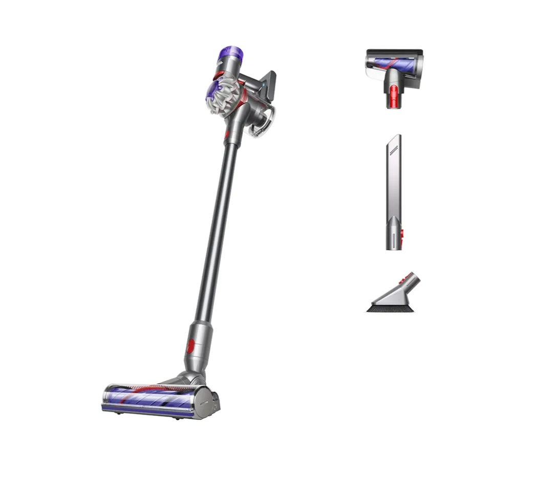 Dyson V8 Plus Cordless Vacuum, Cleans Hard Floors and Carpets, Detangles, Converts to Handheld, 115AW, 2 Power Modes, Up to 40 Minutes¹