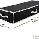 ZOBER Gift Wrapping Paper Organizer Storage - 40" Gift Wrap Storage Containers with Interior Pockets for Bows, Tags & Ribbons - Wrapping Paper Holder, 600D Oxford, Fits 24 Standard Rolls, Black/White