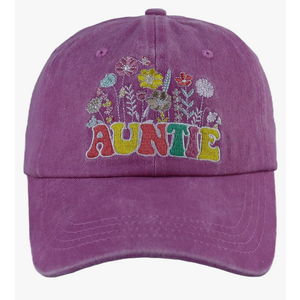 Gifts for Grandma Auntie Mama Abuelita, Adjustable Embroidered Cotton Funny Baseball Cap (Pink)