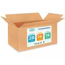 Extra Large Shipping & Moving Boxes 28 x 14 x 14 inches (5-Pack) - Extra Strength 200 lb vs Regular - USA-Made Corrugated Strong Cardboard Boxes - Durable Packing - Cardboard Box by IDL Packaging