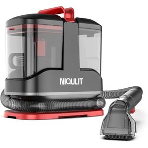 Upholstery Cleaner Machine, 15Kpa Deep Clean for Carpet, Couch, Car Seats, Stairs, with Cleaner Solution, 1050ml Clean/500ml Dirty Water Tank, Lightweight Spot Cleaner Machine for Pets