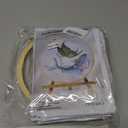 Huacan 4 Set Christmas Embroidery Kit Beginner Hand Embroidery Set for Home Decor, Includes Fabric Hoop (Butterfly)