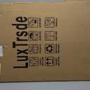 Extra Tall Pet Gate 55.1" for Doorways, 30.1-33.8" Wide High Pressure Mounted Baby Dog Cat Gate for Stairs, 1.37" Gap No Drilling Auto Close for Hallways/Kitchen, Black