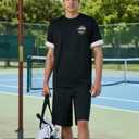 K-Swiss Men's Athletic Shorts with Zipper Pockets - Lightweight Gym Shorts with Drawstring for Running Workout Lounge Casual, Black, S