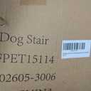 Dog Stairs for Bed 28.7H, 5-Step Dog Ramp, Non-Slip Sturdy Pet Steps for Small Dogs & Cats to get on High Bed or Couches, Grey