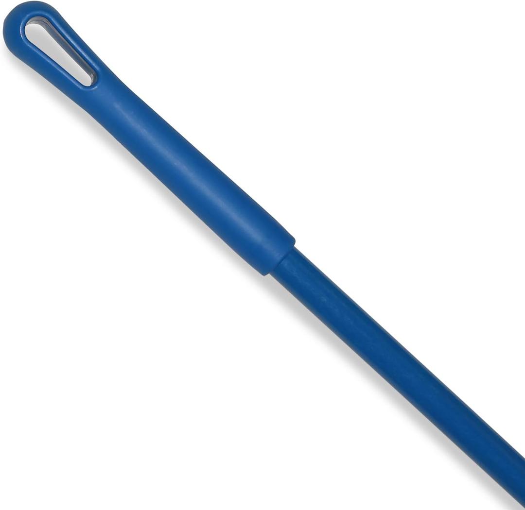 SPARTA Fiberglass Broomstick Replacement Broom Handle with Acme Threaded Tip for Industrial Cleaning Tools, Fiberglass, 60 Inches, Blue