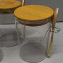 DWTS DANWEITESI Overnight Oats Containers with Lids,16oz Overnight Oats Jars 4 Pack, Oatmeal Cups,Glass Meal Prep Containers with Lids