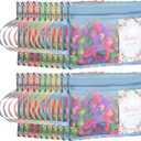 Marspark 20 Pack Mesh Zipper Pouch Bags, Double Layer Nylon Mesh Bags with Handles Storage & Organization A4 Zipper Pouches for Puzzle Board Game Storage Office Travel, 5 Colors
