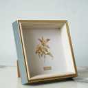 5x5 Blue Beige Square Picture Frame, 5x5 Resin Photo Frame, Wall and Desktop Display Picture Frame, Plexiglass