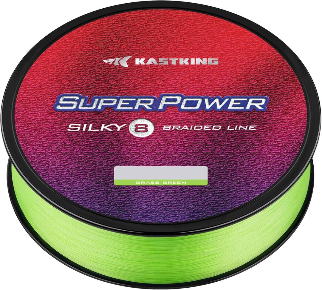 KastKing SuperPower Braided Fishing Line - Abrasion Resistant Braided Lines Incredible Superline Zero Stretch Smaller Diameter A Must-Have!