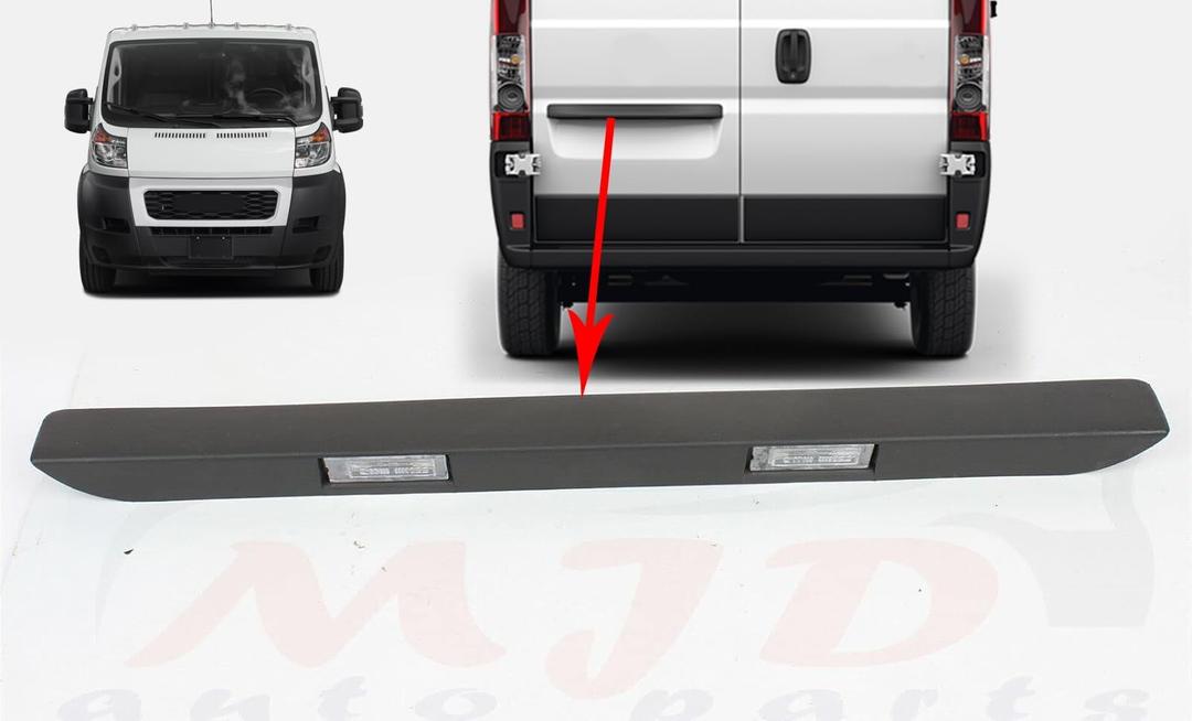 for Dodge RAM PROMASTER 1500 2500 3500 Rear License Plate Number Plate Light Trim 2014-2023
