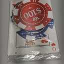 Jenaai Casino Party Hanging Decorations Casino Night Party Banners Poker Dice Red Curtains Hanging Decoration Photo Booth Props for Las Vegas Poker Dice Birthday Game Night Celebrations(Classic)